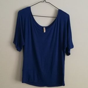 Blue Flowy Shirt